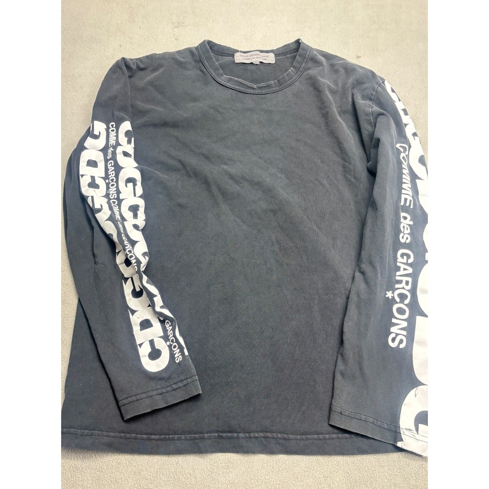 Comme des Garcons Good Design Shop Logo Sleeve Long Sleeve Tee Black XL